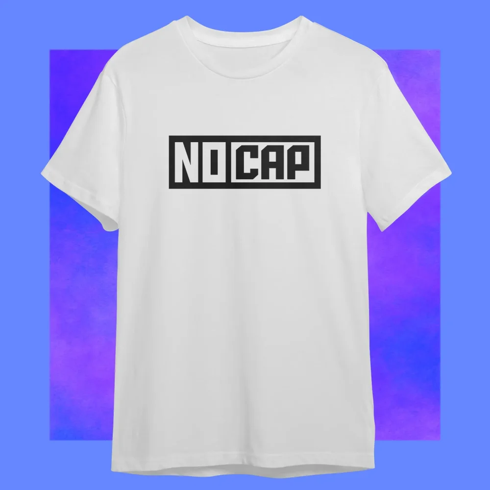 T-shirt No Cap bianca - Slengo