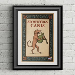 Poster Ad Mentula Canis